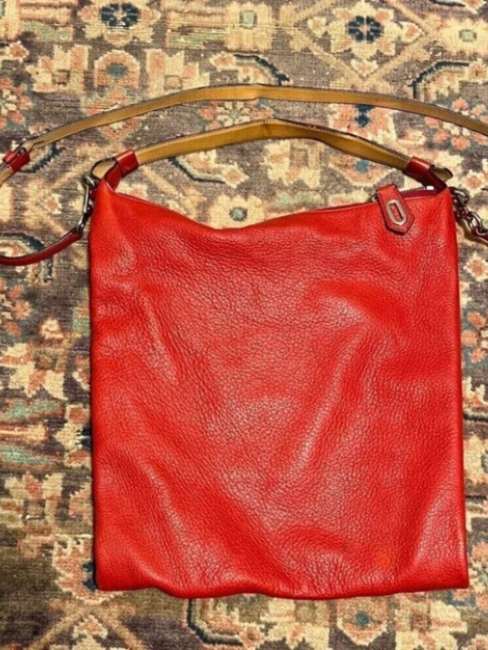 Reed Krakoff Locking Shoulder Crossbody Handbag 2000's Y2K Coach Slouchy